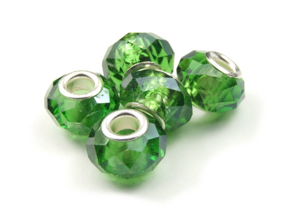Modulperle, Kristall, grasgrn