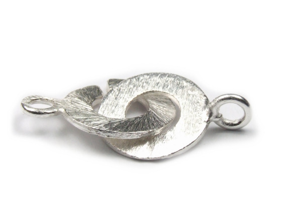 Verschluss, geb�rstet, Ringe, 12 mm