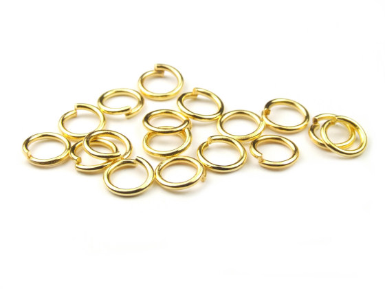 Binderinge, vergoldet, 7 mm