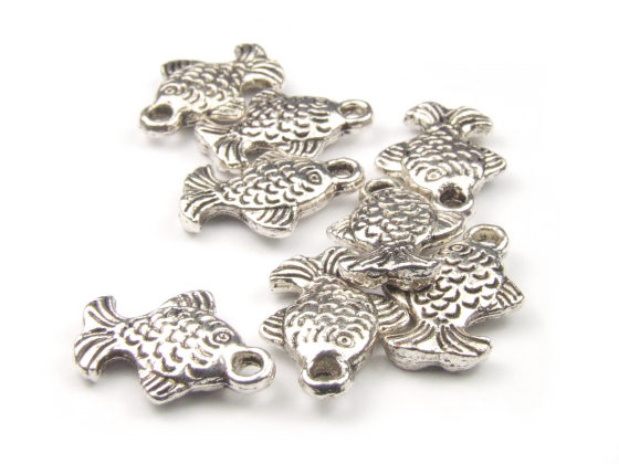 Anhnger, Fisch, 14x10 mm