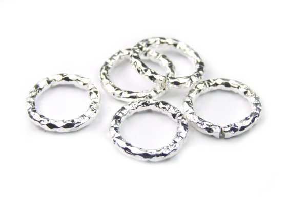 Binderinge 'Kizzy', 12 mm, versilbert