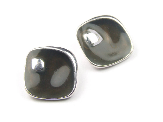 Perlen ' S', 14 mm, silbergrau