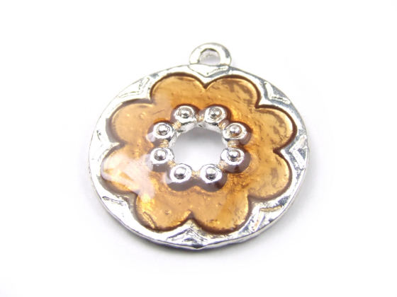 Anh�nger 'Magic', 18 mm. amber