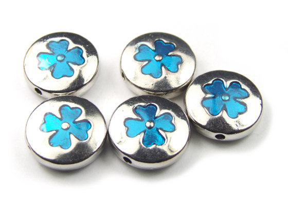 Perlen, 14 mm, t�rkis