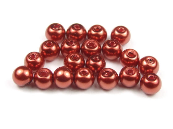 Glaswachsperlen, Kupfer, 4mm