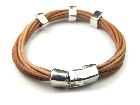 Lederarmband 'Toledo D', natur