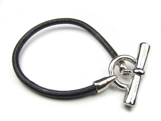 Lederarmband, schwarz