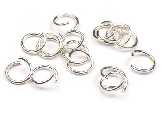 Binderinge 'Match' versilbert, 8 mm