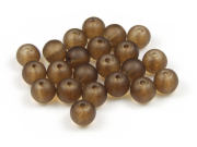 Perlen, Serie Satin C,  6 mm, matt, schoko