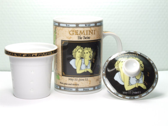 Becher mit Sternzeichen 'Zwilling'