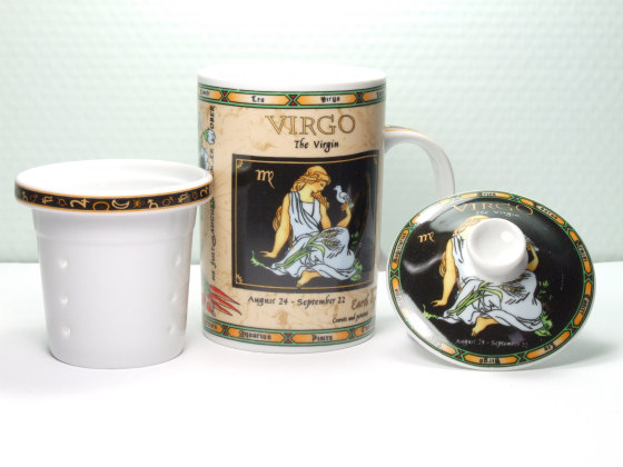 Becher mit Sternzeichen 'Jungfrau'
