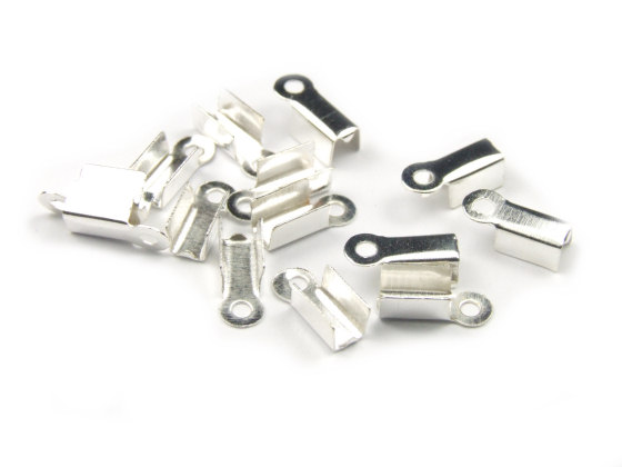Bandendst�cke, klein, 8x4x3 mm, silberfarben