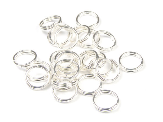 Sprengringe, 8 mm, versilbert