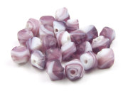 Perlen, Doppelkegel, 6 mm, lila