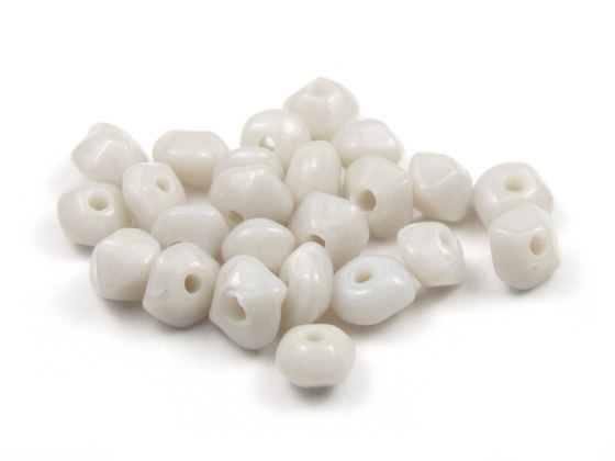 Perlen, Rondelle, 6x4 mm, hellgrau