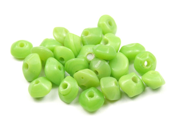 Perlen, Rondelle, 6x4 mm, grün