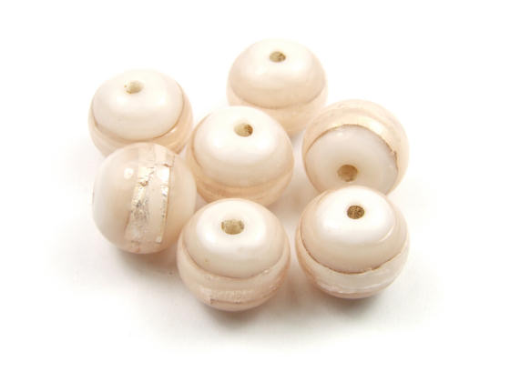 Lampenperle, rund 12 mm, creme