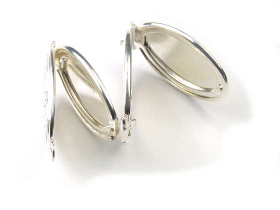 Medaillon 'Liporello T' 33x20 mm, lila