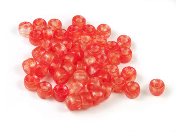 Perlen, 4mm, lachsrot