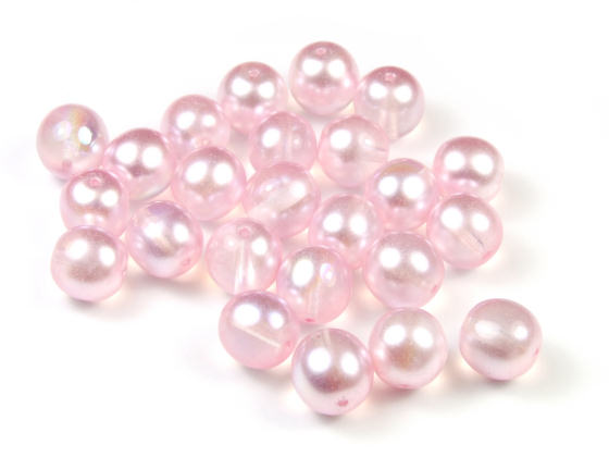 Perlen, rund, 8 mm, rosa