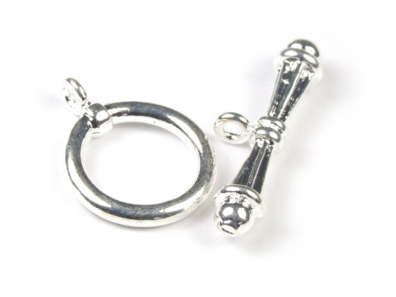 T-Schlie�e, Serie K, 13 mm, versilbert