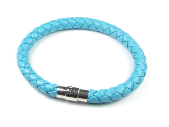 Armband, Kunstleder, 6 mm, t�rkis
