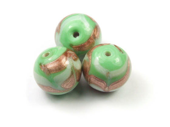 Lampworkperlen, 14 mm