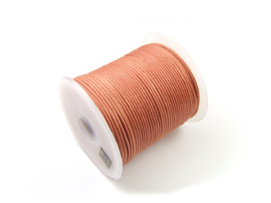 Baumwollband, gewachst, 0,5 mm, zimt
