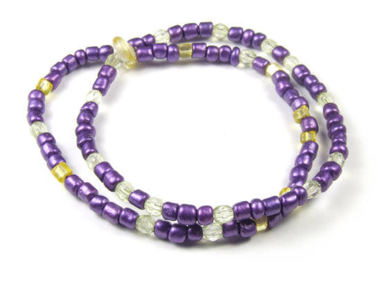 Armband mit Glitzerrocailles