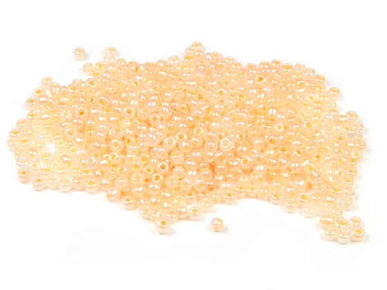 Rocailles, 2 mm, mandarine, l�ster