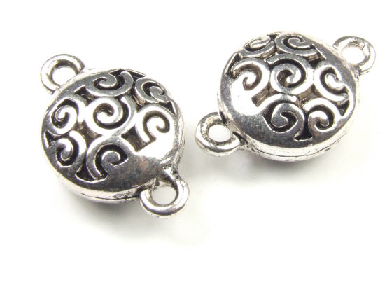 Verbindungsteil, filigrane Taler, 25x16 mm