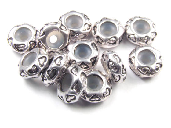 Metallperle, Rondelle, 10 mm