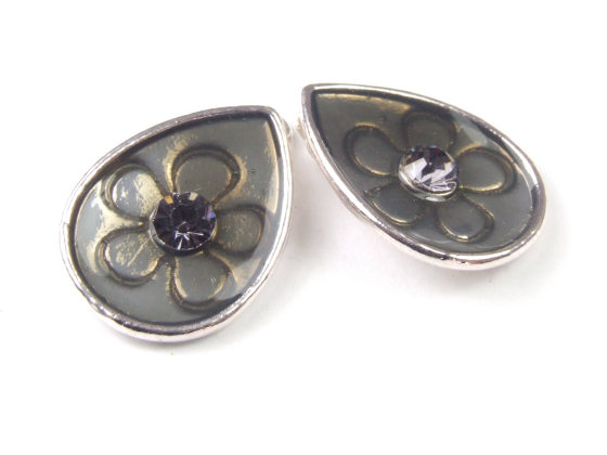 Ornamentanh�nger, Serie Mila X, 19x13 mm, silbergr