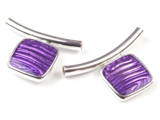 F�delelemente, Quadrate, 13 mm, lila