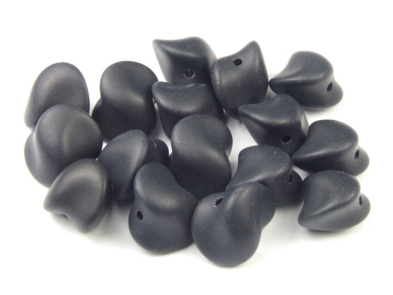 Glasperlen, bhmisch, Lavalook, Twist, 8 mm