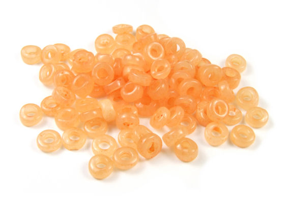 Glasringe, 6 mm, peach