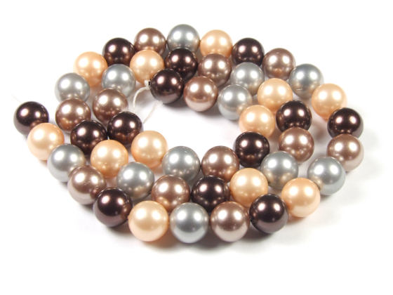 Muschelkernperlen, multicolor, 8 mm
