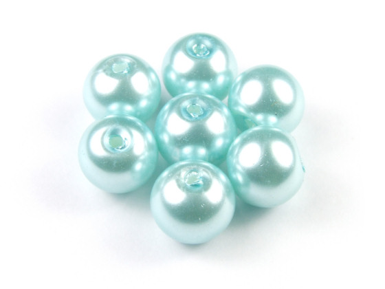 Glaswachsperlen, 8 mm, Trkis