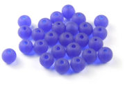 Perlen, Serie Shakti M, 5 mm, matt, royalblau
