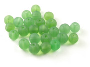 Perlen, Serie Shakti M, 5 mm, matt, grasgrün