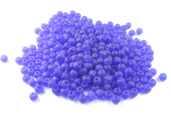 Perlen, Serie Shakti M, 4 mm, matt, royal