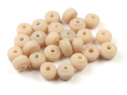 Perlen,  Minidonuts, 5x3 mm, creme