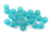 Perlen,  Minidonuts, 5x3 mm, aqua