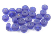 Perlen,  Minidonuts, 5x3 mm, royalblau