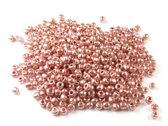 Rocailles, 2,5 mm, Glanz, Kupfer