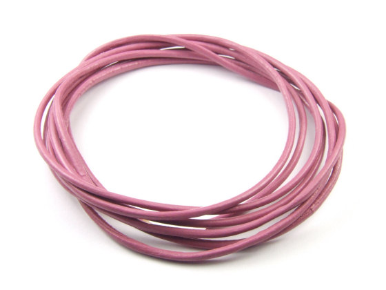 Lederband, rund, 1.5 mm, ros