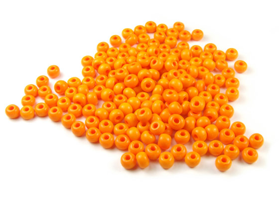 Rocailles, 3 mm, mandarine