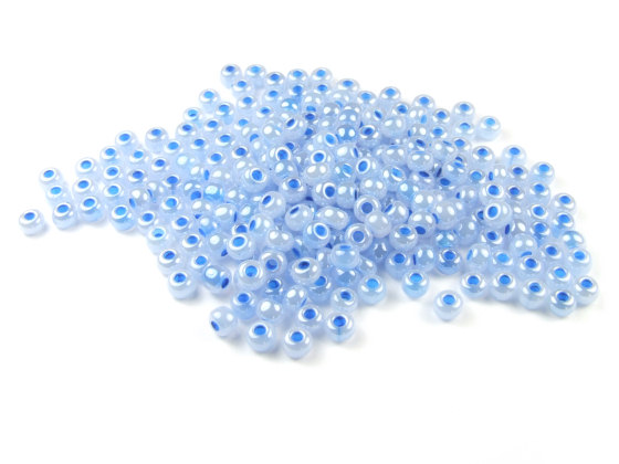 Rocailles, 3 mm, himmelblau, l�ster