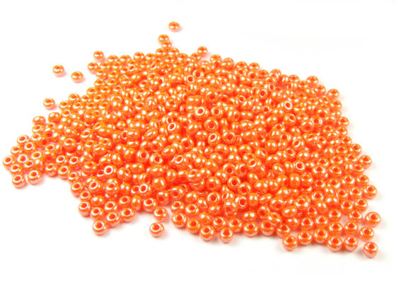 Rocailles, 2 mm, orange lster