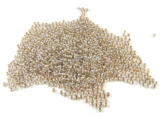 Rocailles, b�hmisch, 10/0, taupe l�ster